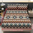 thumbnail image 4 of Qpednta Aztec Geometric Sheets Set 3 Pieces Fitted Sheet Set with 2 Pillowcases Wrinkle Resistant Bedding Set Soft Breathable Fitted Sheet Washable Bed Sheets for Bedroom Decor, 4 of 7