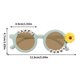 thumbnail image 3 of Gafas De Sol Redondas De Montura Pequea, De Plstico Ligero, Negras, De Estilo Clsico, Ideales Para Actividades Al Aire Libre Y Para Uso Diario En El Trabajo. Un Par., Ukhbmc | D, Color, 3 of 8