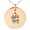 Rose, variant on Stainless Steel Super Mom Small Medallion Circle Charm Pendant Necklace