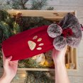 thumbnail image 4 of 2 Pieces Christmas Sweater Wine Bottle Covers Wine Bottle Clothes Linen Wine Bottle Dress With Bottle Bags For Xmas Party Decorations, 4 of 5