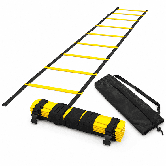 Agility Ladder, 19.7FT 12 Rung Adjustable Speed Ladder for Soccer Basketball Kids Adults