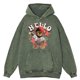 thumbnail image 4 of Sudadera con capucha retro desgastada Hello I Am Your Friend Ted Bear para hombre, estilo hip hop, informal, holgada, a la moda, 100 % algodón, 4 of 4