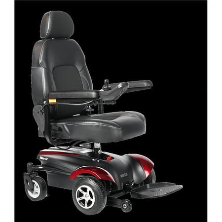 Merits Health Products P322A5ARMUB Vision CF Power Wheelchair, Red