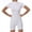 White, variant on Women Rompers Ribbed Short Sleeve Zip Front Stretch Tummy Control Yoga Workout Rompers