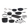 thumbnail image 1 of Batería de Cocina Jade Black 20 Piezas Negro Recubrimiento de Polvo de Jade Base Full Induction, 1 of 8