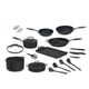thumbnail image 1 of Batería de Cocina Jade Black 20 Piezas Negro Recubrimiento de Polvo de Jade Base Full Induction, 1 of 8