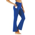 thumbnail image 2 of Outfmvch Flare Leggings for Women，Leggings for Women，High Waisted Pants for Women，Bootcut Leggings for Women，Bell Bottom Jeans for Women，Womens Ripped Jeans，Bell Bottom Jeans for Women， Blue，M, 2 of 9