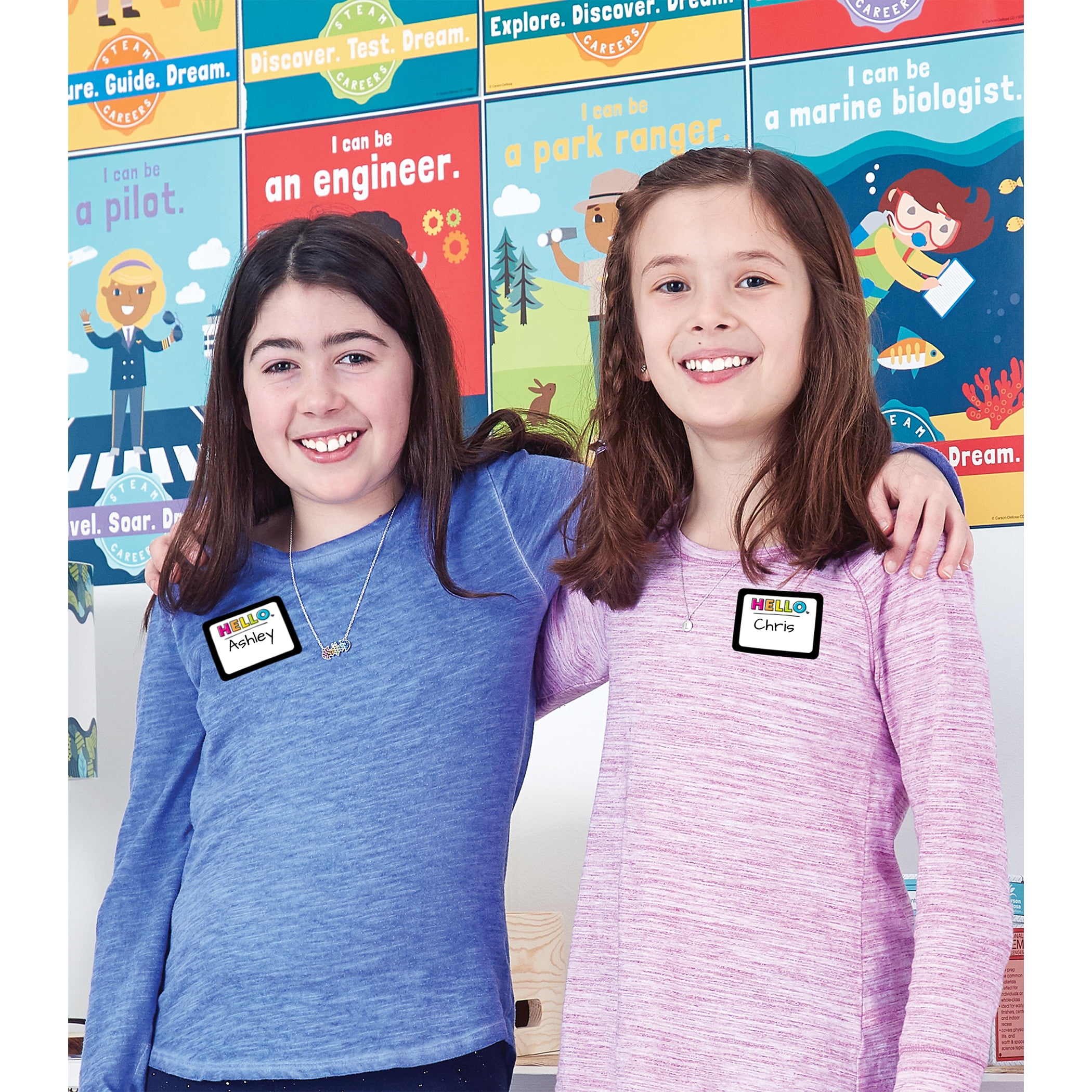 Carson Dellosa Education Kind Vibes Name Tags, 40 Per Pack, 6 Packs