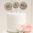 thumbnail image 3 of Coolmade Mr & Mrs Cake Toppers Rustic Wedding Wood Decorations Mariage Wedding Cake Topper Pick Decoration, 3 of 9