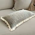 thumbnail image 5 of Lilixerw Flower Lace Pattern Pillow Cover,Decorative Microfiber Pillowcase,29.1 x 18.8 inch, 5 of 6
