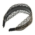 thumbnail image 5 of Unique Bargains 1 Pc Retro Wide-side Headband 5.91"x4.33" Black, 5 of 6