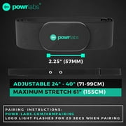 Powr Labs Bluetooth Heart Rate Monitor Chest Strap | ANT+ Heart Rate Monitor Works with Strava Garmin Wahoo Polar Peloton iFit Apps