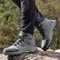 thumbnail image 3 of YOURDIARY Womens Mens Waterproof Anti-Slip Hiking Boots Outdoor Trekking Camping Trail Hiking Shoes, 3 of 8