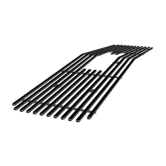 APS Compatible with GMC C K Pickup 1994-1998 & 94-99 Suburban Yukon Single Lights Only with Logo Show Main Upper Black Billet Front Grill Grille Insert G65271H