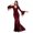 Wine, variant on Halloween Costumes For Women Gothic Black Red Dress Soft Cotton Hemp Halloween Dark Cosplay Costume Black S