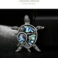 thumbnail image 4 of Broches para mujer, broche vintage con forma de tortuga de cristal y piedra azul enorme, broche con personalidad única, decoración., 4 of 4