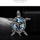 thumbnail image 5 of Vintage enorme piedra azul vidrio Shell tortuga Animal figural broche Pin personalidad única Wmkox8yii fajkfhkj5820, 5 of 7