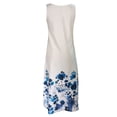 thumbnail image 4 of under $5 JINMGG Summer Dresses for Women under $10,Fashion Women Prints Comfy Summer O-Neck Ladies Pockets Sleeveless Dress, 4 of 5