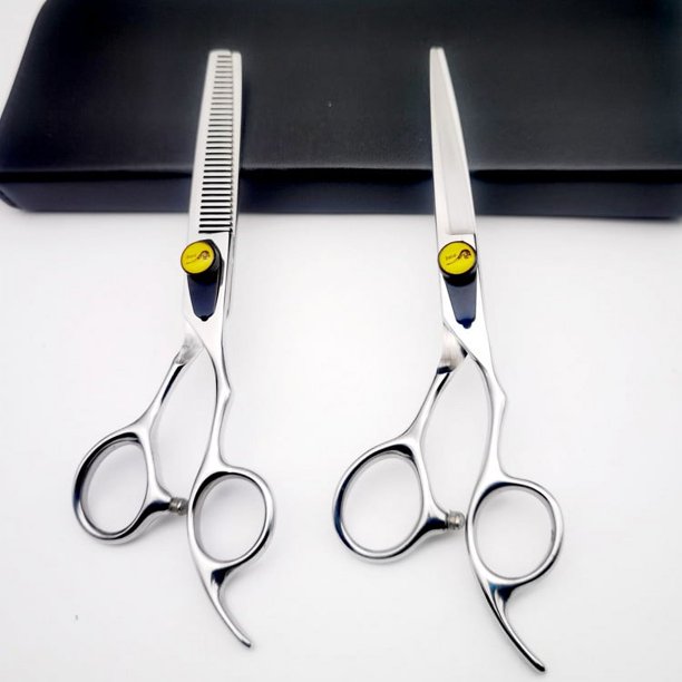 Tijeras profesionales para el cabello - Tijeras para cortar el cabello profesionales - Tijeras de peluquero con filo de afeitar para hombres y mujeres - Tijeras premium para corte de cabello