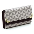 thumbnail image 4 of Monogram Tri-fold Clutch Wallet Cell Phone Wallet, 4 of 9