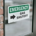 thumbnail image 4 of (2 Pack) Gas Shutoff [Right Arrow] With Symbol OSHA Emergency Sign, 4 of 7
