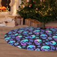 thumbnail image 6 of Yiaed Skull flower tie dye Print Christmas Tree Skirt , Tree SkirtsTree Mat for Christmas Winter Holiday Indoor Decorations-36", 6 of 7