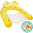 thumbnail image 1 of Yellow Floating Inflatable Hammock Buoys Inflatable Mattresses Floating Hammock Lounger Pool Accessories, Floating Hammock Inflatable Pool Float for A, 1 of 5