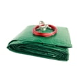 thumbnail image 2 of SWIMLINE HYDROTOOLS Ripstopper Professional Winter Pool Cover For Above Ground Swimming Pools | For 12 X 24 FT Oval Pools | 16 X 28 FT Cover Size | Green / Black | Winch & Cable Included | RIG1224, 2 of 4