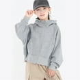 thumbnail image 2 of SGMVNU Girls Lightweight Baseball Jacket with Pockets, Long Sleeve Zip Up Bomber Jackets Coat, Transitional Spring Fall Jacket Outerwear for Kids Size 10-12 Years ,Color lz1023_D-Grey, 2 of 8