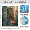 thumbnail image 3 of Diamond Art Kits for Adults - 5d Young Woman In Flower Garden Diamond Painting for Adults, Diamond Art for Adults Beginners, Diamond Painting Kits for Adults for Home Wall Decor, 3 of 7
