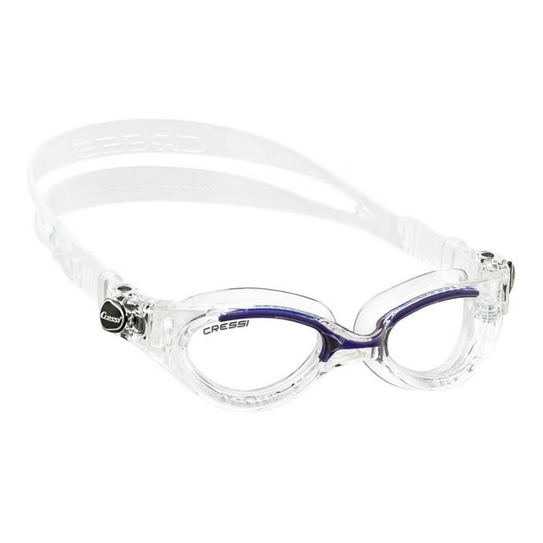 Goggle Cressi Flash Lady Adulto Claro/Azul Lente Claro