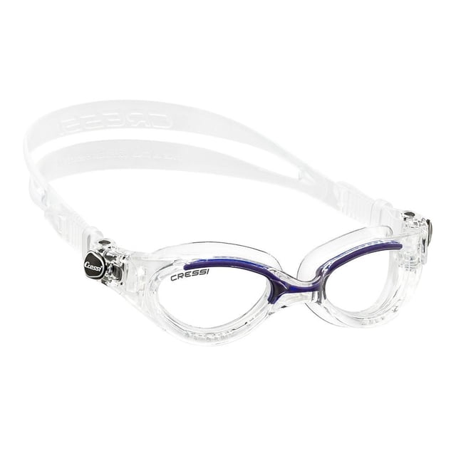 Goggle Cressi Flash Lady Adulto Claro/Azul Lente Claro