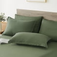 thumbnail image 7 of Davulos Twin Comforter Set Dark Green Bed in a Bag Twin Size 5 Pieces, Luxury Soft Bed Set for All Seasons, Bedding Set with Down Alternative Comforter, Sheets, Pillowcases & Shams, 7 of 7