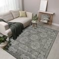 thumbnail image 4 of HomeRoots 531825 9 x 12 ft. Brown Medallion Power Loom Rectangle Area Rug, 4 of 5