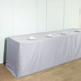 thumbnail image 3 of BalsaCircle White Patriotic Veterans Day 8 feet Fitted Tablecloth Polyester 4th of July Event Linen, 3 of 8