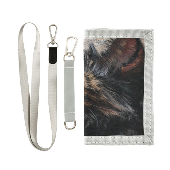 Novelty Wallets Foldable Novelty Wallets Prefect Gifts for Every Scene Orange Black Cat