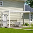 thumbnail image 3 of Mirador 111S 10'x10' Outdoor Pergola,Full Aluminum Frame w/Adjustable Louvered Roof, White, 3 of 12