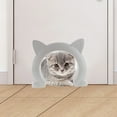 thumbnail image 3 of Yammee Cartoon Cat Shape Lockable Cat Door Security Hole Door Plastic Animal Small Door, 3 of 19