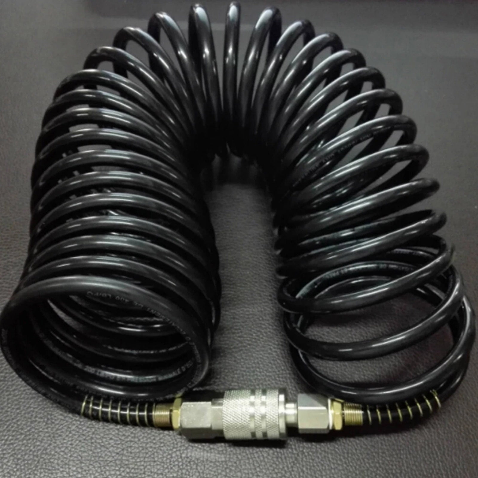 CSYANXING 1/4” x 25 FT Rubber Air Hose for Manufacturing Electrical Insulation Automotive Aviation Subway Train Black 200 PSI