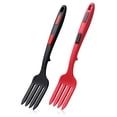 thumbnail image 1 of Tenedor flexible de silicona, tenedor para cocinar con calor, herramientas de cocina aptas para lavavajillas, antiadherentes para mezclar, 1 of 4