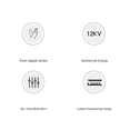 thumbnail image 4 of Electric Fence Voltage Testing Gauge, ABS Portable Electric Fence Voltage Tester 6 Indicator Lights  for Livestock Fencing, 4 of 7