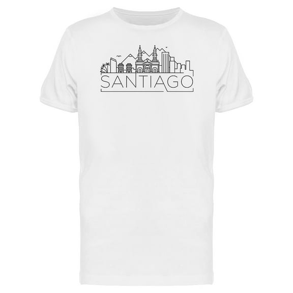 Santiago City Skyline Landmark Tee Men's -Image by Shutterstock