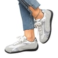 thumbnail image 6 of KEVCHE Womens Breathable Mesh Color-Block Casual Sports Flat Training Shoes, Lightweight Non-Slip Athletic Sneakers for Gym Walking Running, Comfortable Lace-Up Sport Footwear, 6 of 7