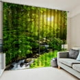 thumbnail image 2 of GUOOL Rideau de Fenêtre Cuisine Salle de Bain 170x200cm Forêt Ensoleillée, 2 of 4