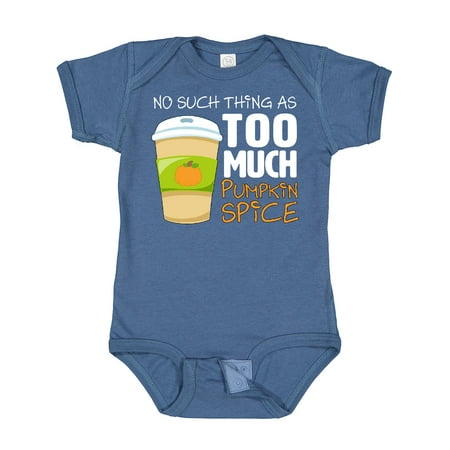 

Inktastic No Such Thing As Too Much Pumpkin Spice Boys or Girls Baby Bodysuit