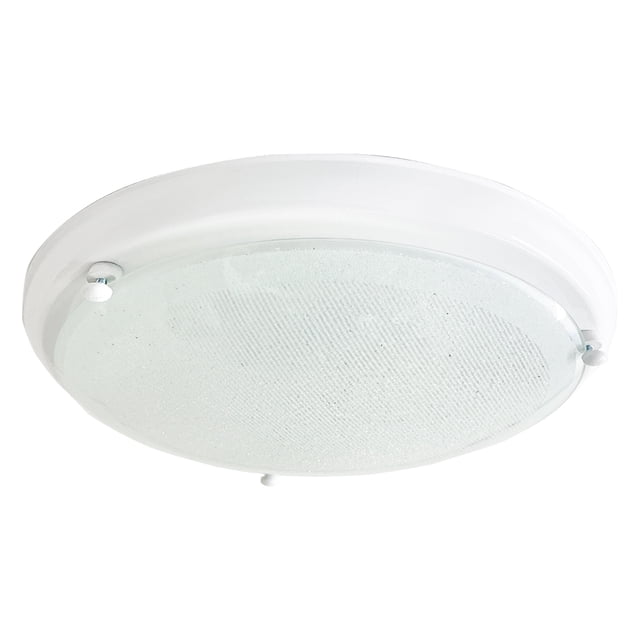Lámpara De Techo Luz Ideal, Plafón 450 Blanco Grande Azúcar.