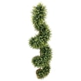 thumbnail image 4 of Northlight 5.5' Unlit Artificial Potted Two-Tone Boxwood Spiral Topiary Tree, 4 of 7