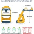 thumbnail image 5 of Potty Training Seat, Upgrade 2 in 1 Potty Training Toilet with Step Stool Foldable Toddler Toilet Seat for Kids Boys Girls Toddler Potty with Splash Guard Anti-Slip Pad Adjustable Ladder, 5 of 14