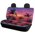 thumbnail image 2 of Pzuqiu Car Seat Covers Full Set Easy to Install Polyester, Compatible with Sedan Seats Vans Seats, for Cars Most Sedans, Tropical Sunset Silhouette, 2 of 10