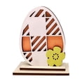 thumbnail image 2 of Adornos de madera de Pascua | Decoración de mesa para el hogar | Artesanía de madera multicolor | Decoración de escritorio duradera | Ambiente romántico | 10x8x1cm | Pieza única | Idea de regalo de, 2 of 6